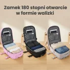 Extralink Black Forest KM01 szürke kabinméretű utazó hátizsák, 40 × 30 × 20 cm