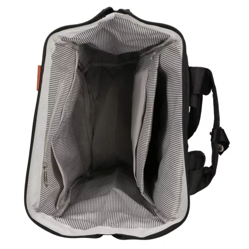 Extralink Black Forest KM02 kabin hátizsák 40 × 30 × 15 cm + rendszerező, fekete