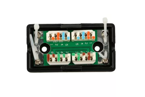 Extralink CAT5e UTP csatlakozó doboz, fekete