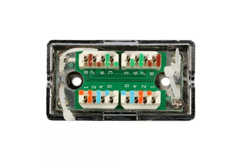 Extralink CAT5e STP, connector box, silver