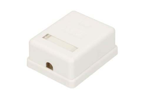 Extralink, falra szerelhető aljzat, 1x RJ45 CAT5E UTP