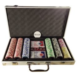   Extralink | Premium Poker Set | 300 Chips, 2 Decks, Würfel, Koffer