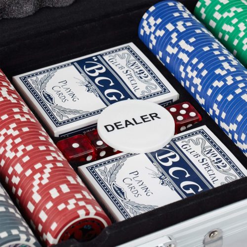 Extralink | Prémium Poker Set | 300 chips, 2 decks, dice, case