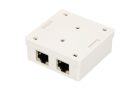 Extralink, wall-mounted socket, 2x RJ45 CAT5E STP