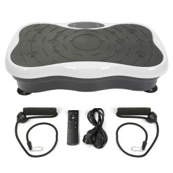   EXTRALINK Vibrations-Trainingsplattform für Fitness Moonwalk Spinmove weiß