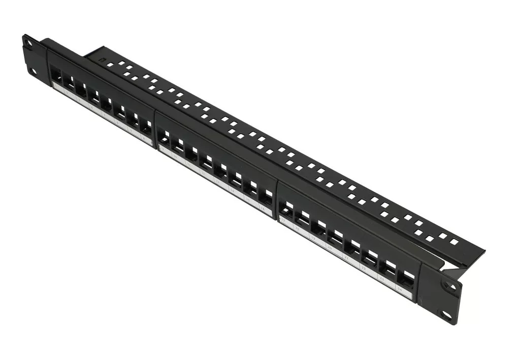 Modular Sample Panel Rack Ebco Extralink 24-port UTP modular patch panel - Elektro Hungary