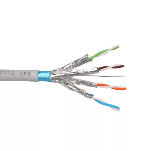 Extralink Cat6a F/FTP beltéri sodrott érpáras hálózati kábel, 25 m