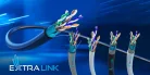 Extralink Cat6a F/FTP beltéri sodrott érpáras hálózati kábel, 25 m