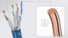 Extralink Cat6a F/FTP beltéri sodrott érpáras hálózati kábel, 25 m