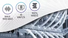 Extralink Cat6a F/FTP beltéri sodrott érpáras hálózati kábel, 25 m