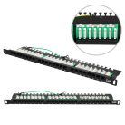 Extralink CAT6 UTP 0.5U, patch panel, 24 ports