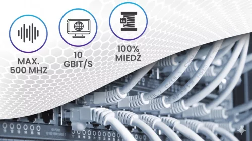 Extralink CAT6A U/UTP beltéri csavart érpáras hálózati kábel, 305 m