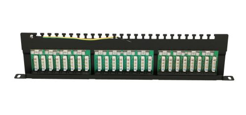 Extralink CAT6 UTP 0.5U, patch panel, 24 ports