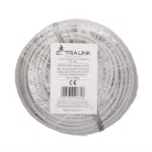 Extralink CAT6A U/UTP beltéri sodrott érpáras hálózati kábel, 25 m