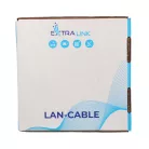 Extralink CAT6A U/UTP telepítési hálózati kábel, 10 Gb/s, 500 MHz