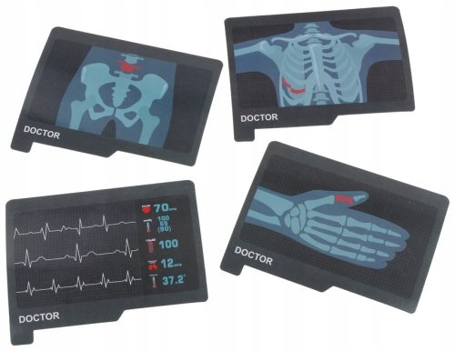 EXTRALINK TOYS interaktív orvosi készlet, nagy orvosi kocsi játék