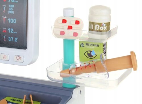 EXTRALINK TOYS interaktív orvosi készlet, nagy orvosi kocsi játék