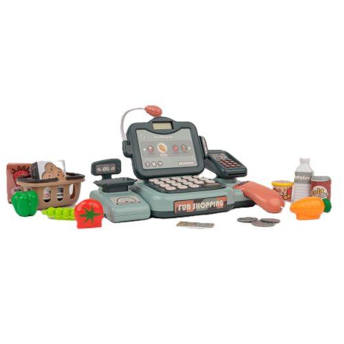 EXTRALINK TOYS Gyerek bolti pult, nagy készlet, 24 db