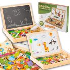 EXTRALINK TOYS kétoldalas oktató kréta-mágneses tábla