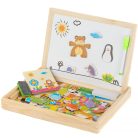 EXTRALINK TOYS kétoldalas oktató kréta-mágneses tábla