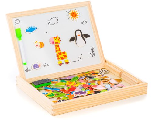 EXTRALINK TOYS kétoldalas oktató kréta-mágneses tábla