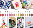 EXTRALINK Acrylmarker Set 24 Farben | zum Malen 24 Stück