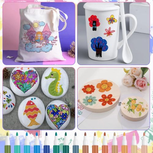 EXTRALINK akril marker készlet 48 színben | festéshez 48 db