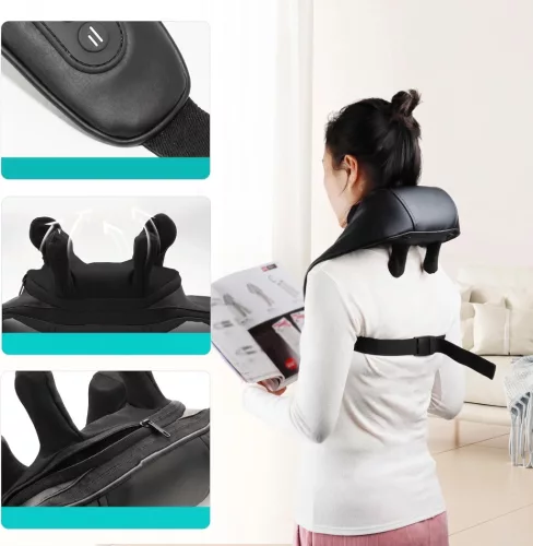 Extralink StayFit vezeték nélküli nyakmasszírozó nyakhoz, tarkóhoz, vállhoz és háthoz, 2000 mAh, 25 W