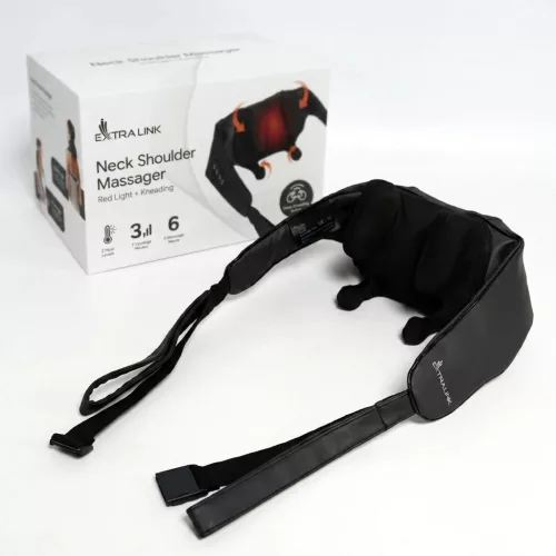 Extralink StayFit vezeték nélküli nyakmasszírozó nyakhoz, tarkóhoz, vállhoz és háthoz, 2000 mAh, 25 W