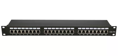 Extralink CAT5e STP V2, patch panel, 24 ports