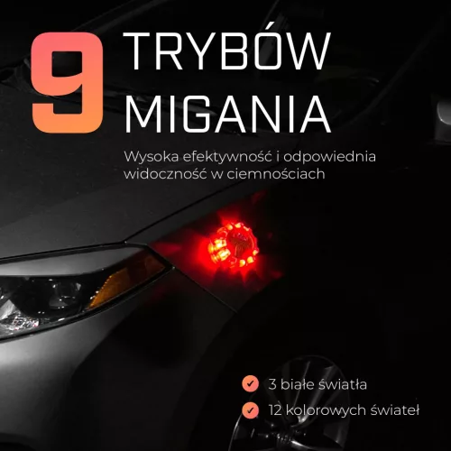 Extralink Smartlife USB-C tölthető LED-es közúti jelzőfény