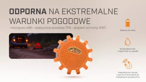 Extralink Smartlife LED-es közúti vészjelző, 3 db-os készlet