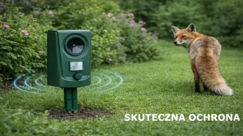Extralink Black Forest ultrahangos állatriasztó mozgásérzékelővel, 62 m², vízálló