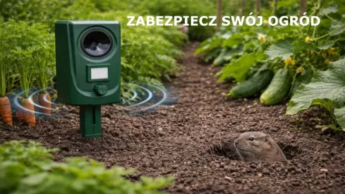 Extralink Black Forest ultrahangos állatriasztó mozgásérzékelővel, 62 m², vízálló