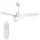 Extralink Aero Breeze 47 Smart WiFi mennyezeti ventilátor, fehér, alkalmazással, 119 cm