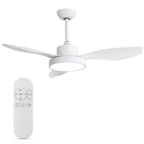 Extralink Aero Breeze 47 Smart WiFi mennyezeti ventilátor, fehér, alkalmazással, 119 cm