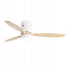 Extralink Nature Flow 52 Smart WiFi mennyezeti ventilátor fából készült lapátokkal, alkalmazásvezérléssel, 132 cm