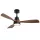 Extralink Walnut Dark 48 Smart WiFi mennyezeti ventilátor, sötét diófa, alkalmazás, 122 cm