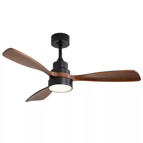 Extralink Walnut Dark 48 Smart WiFi mennyezeti ventilátor, sötét diófa, alkalmazás, 122 cm