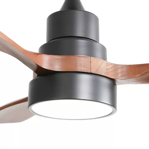 Extralink Walnut Dark 48 Smart WiFi mennyezeti ventilátor, sötét diófa, alkalmazás, 122 cm