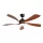 Extralink Grand Walnut 52 Smart WiFi mennyezeti ventilátor, diófa hatású, alkalmazással, 132 cm