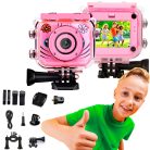 Extralink Kids camera H18 pink, camera, 1080p 30 fps, IP68, 2.0 inch screen