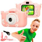 Extralink Kids camera H27, dupla rózsaszín