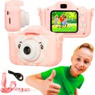 Extralink Kids camera H28 Dual Pink, kamera, 1080P 30 fps, 2,0” képernyő