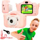 Extralink Kids camera H28, egyedülálló rózsaszín, kamera, 1080P, 30 fps, 2,0 hüvelykes képernyő