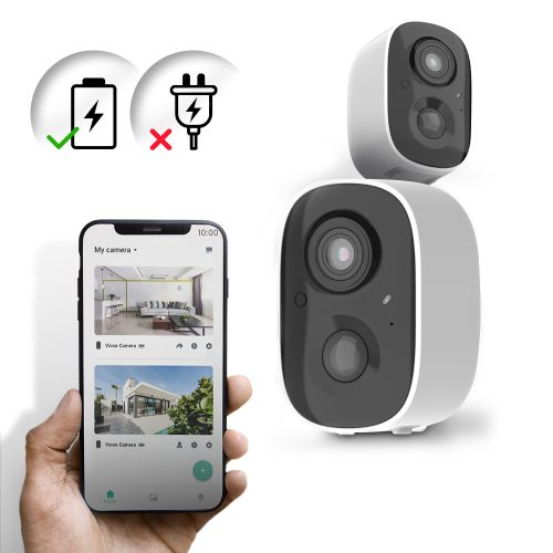 Extralink Protector, IP kamera, kültéri IP kamera, full HD, IP65, 5200 mAh, EC2000