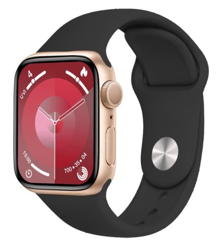 Extralink Lifestyle Smartwatch F89 Gold + Rosa/Schwarz Armband