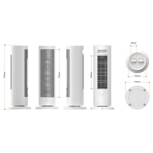 Xiaomi fan heater (heating fan), EU – 1200/2000 W