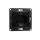 SHELLY WALL SOCKET EU fali aljzat, fekete