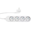 SHELLY Power Strip 4 Gen4 fehér Matter-tanúsítvánnyal rendelkező kompakt okos elosztó